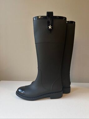 Jimmy Choo Edith rubber rain boots size 4 US